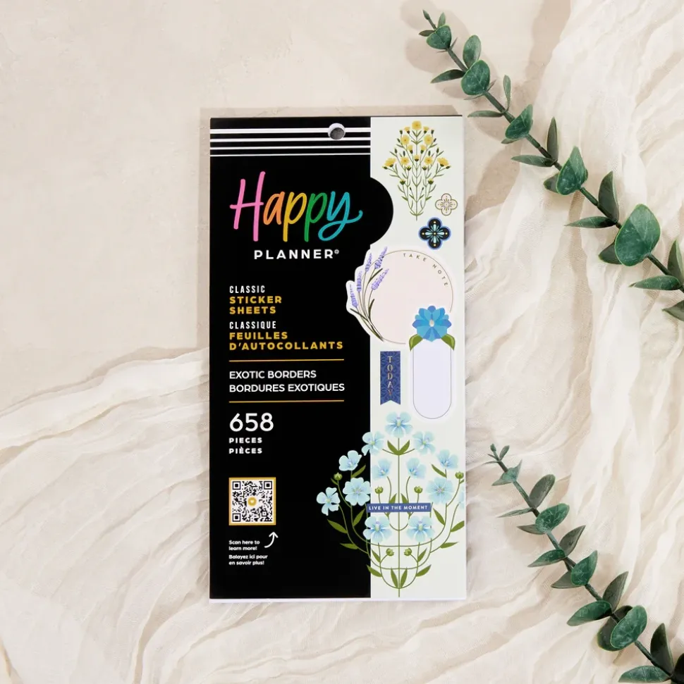 Super Pack Stickers Exotic Borders Happy Planner