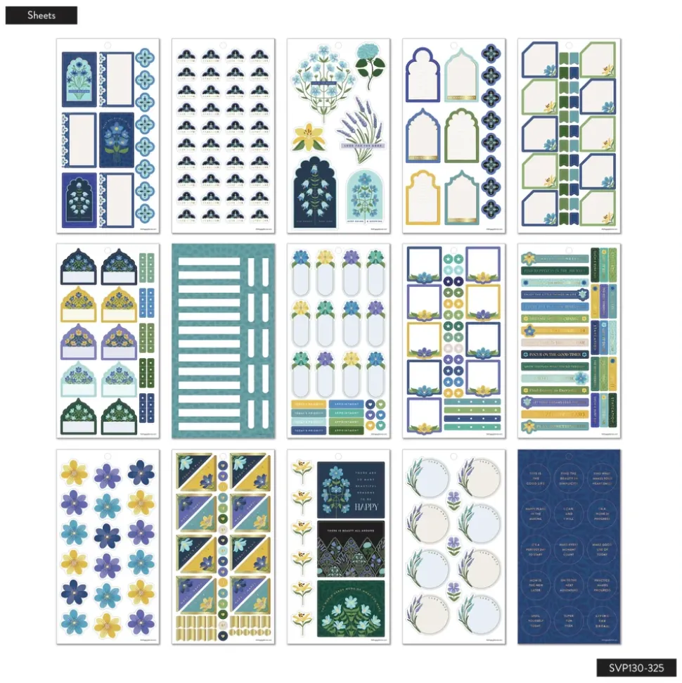 Super Pack Stickers Exotic Borders Happy Planner