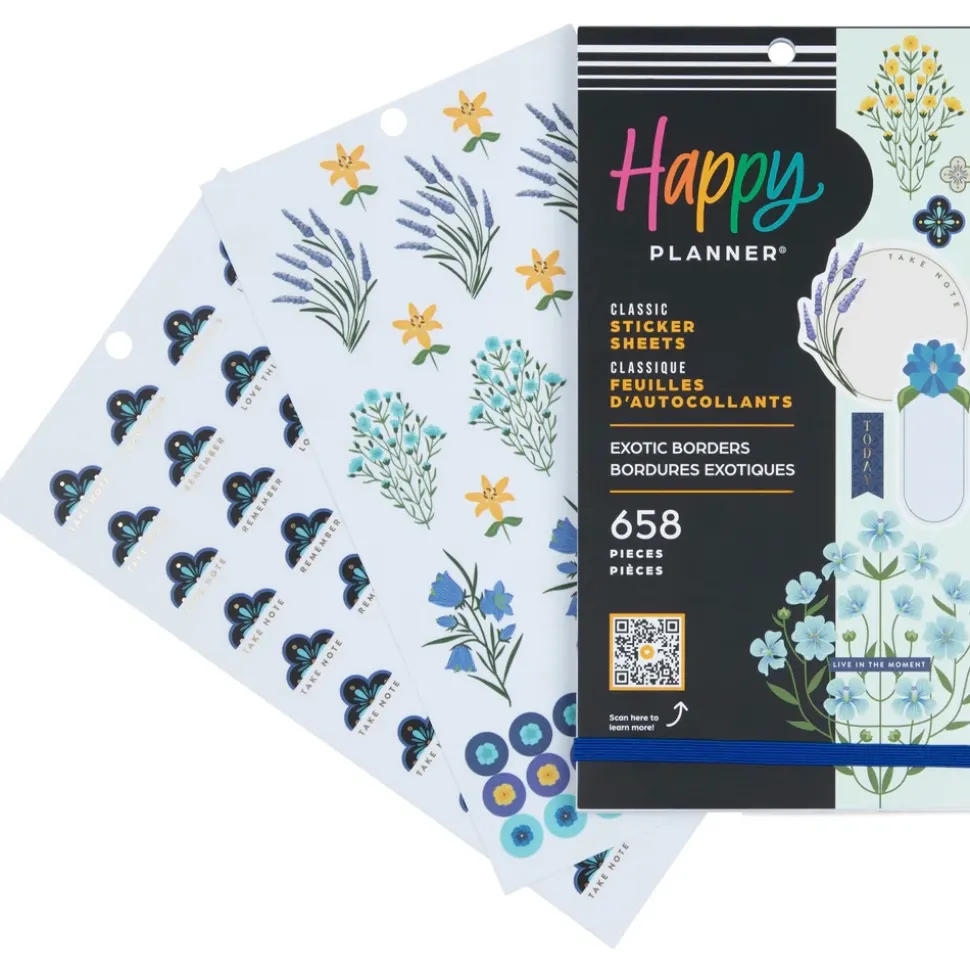 Super Pack Stickers Exotic Borders Happy Planner