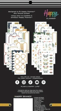 Super Pack Stickers Forest Flowers Happy Planner