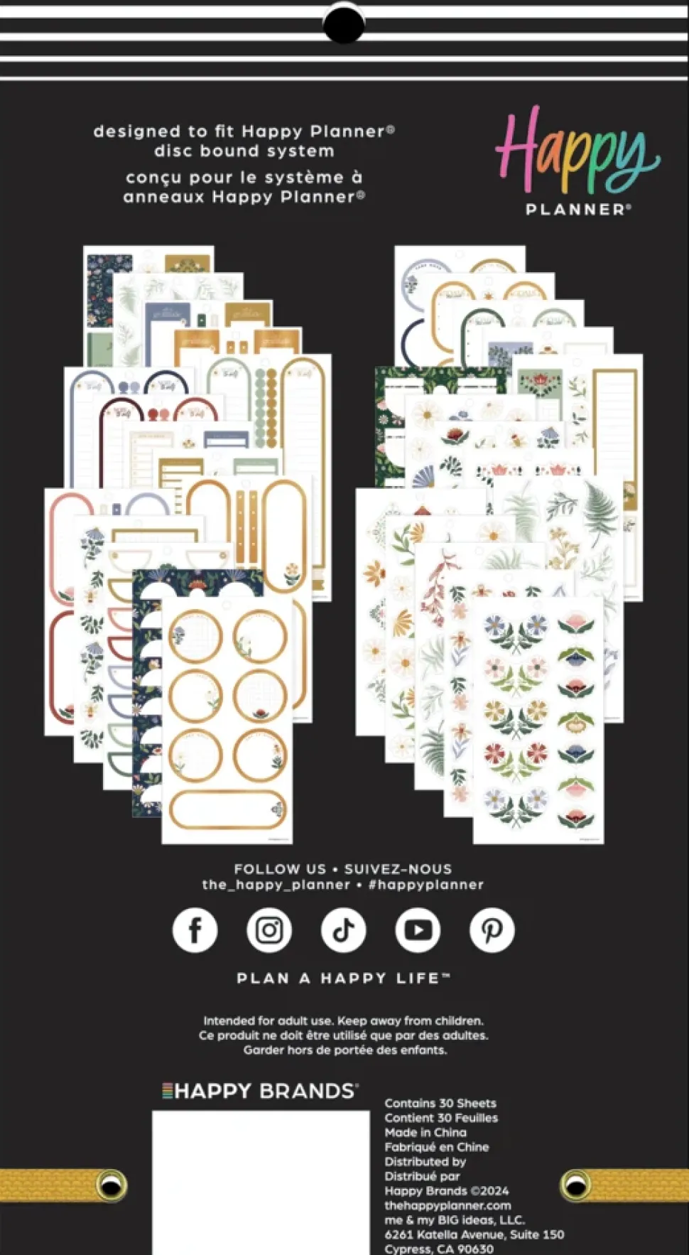 Super Pack Stickers Forest Flowers Happy Planner