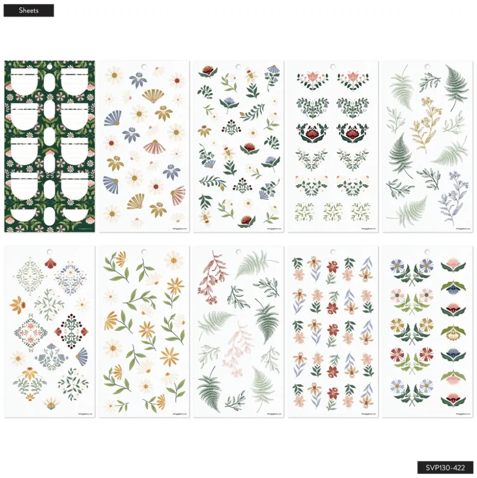 Super Pack Stickers Forest Flowers Happy Planner