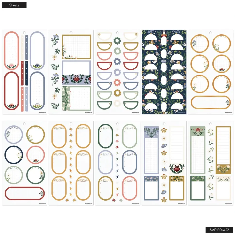 Super Pack Stickers Forest Flowers Happy Planner