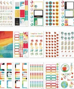 Super Pack Stickers Painterly Collage Happy Planner