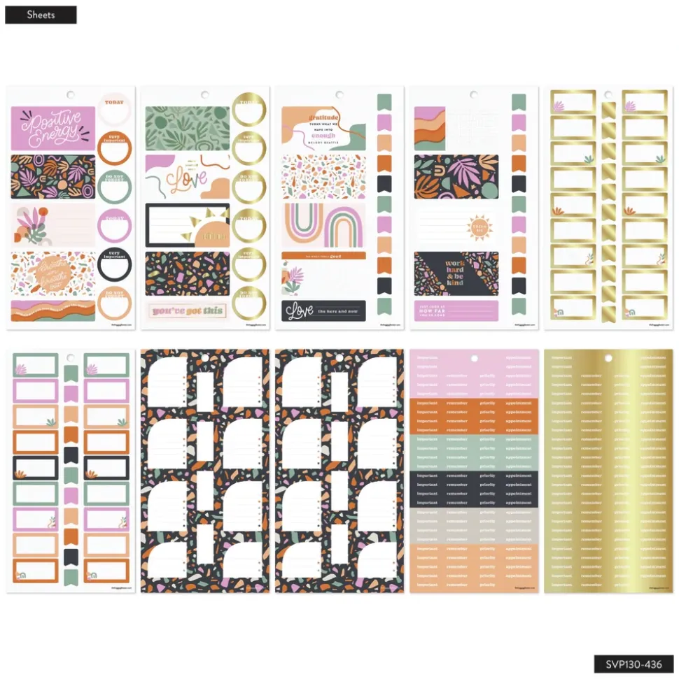 Super Pack Stickers Playful Modern Happy Planner