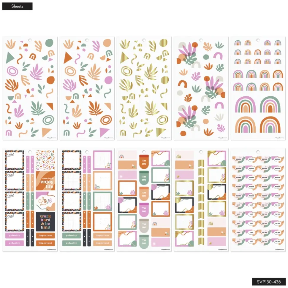 Super Pack Stickers Playful Modern Happy Planner