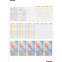 Super Pack Stickers Unique Alpha Fonts Happy Planner
