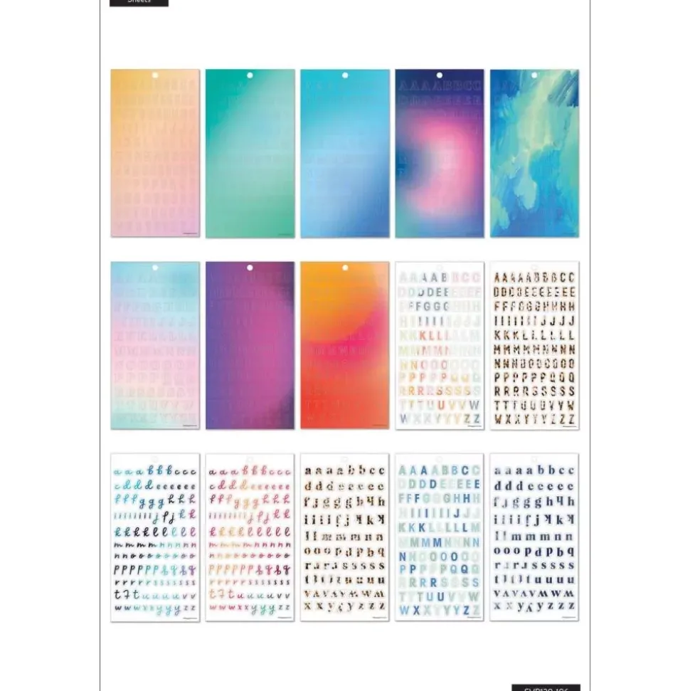 Super Pack Stickers Unique Alpha Fonts Happy Planner