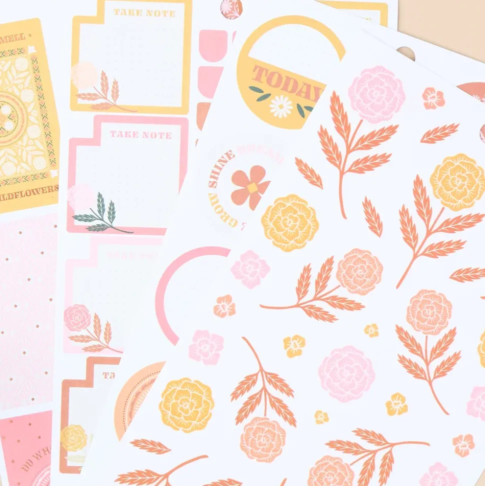 Super Pack Stickers Western Wildflower Happy Planner