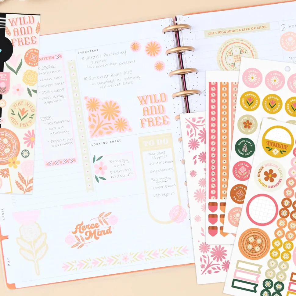 Super Pack Stickers Western Wildflower Happy Planner