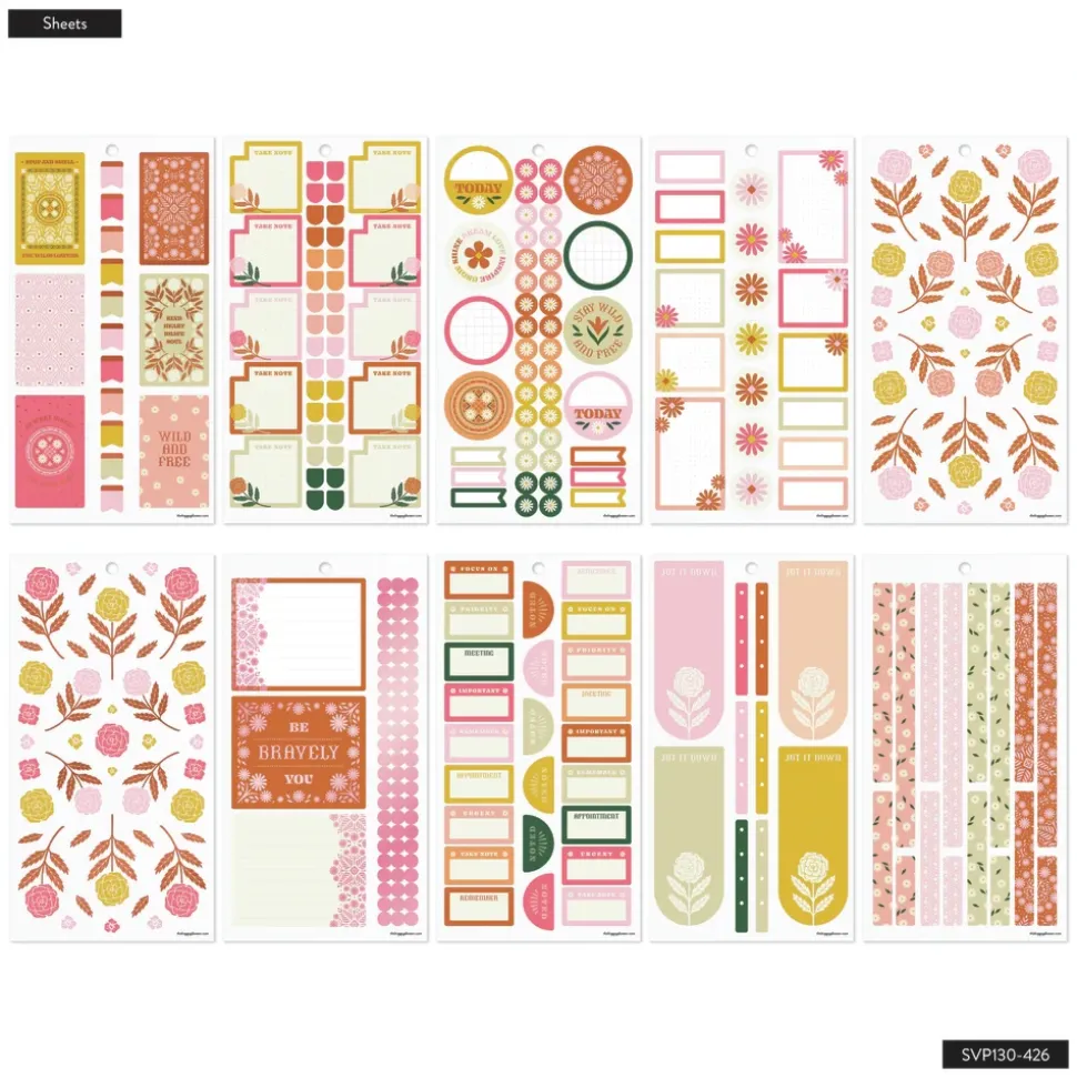 Super Pack Stickers Western Wildflower Happy Planner