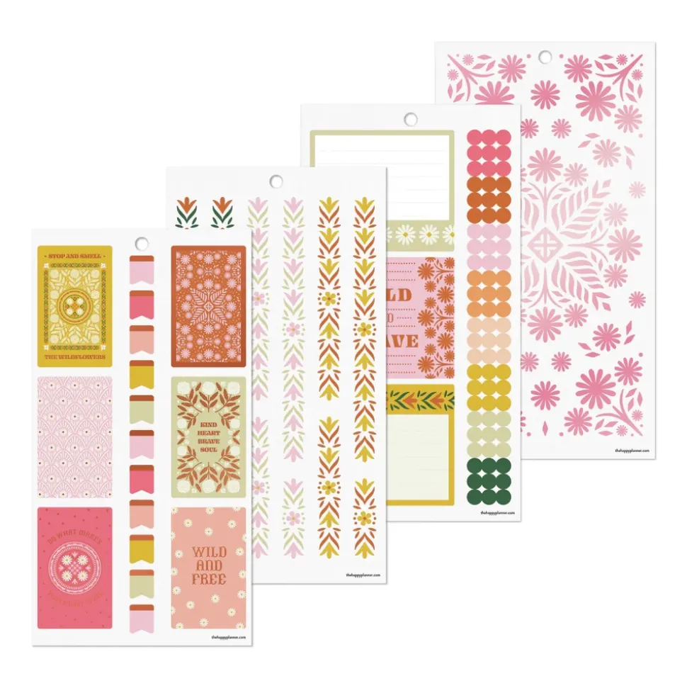 Super Pack Stickers Western Wildflower Happy Planner