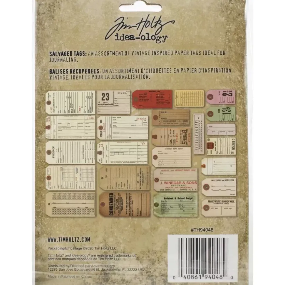 Tags Salvaged Idea-Ology Tim Holtz