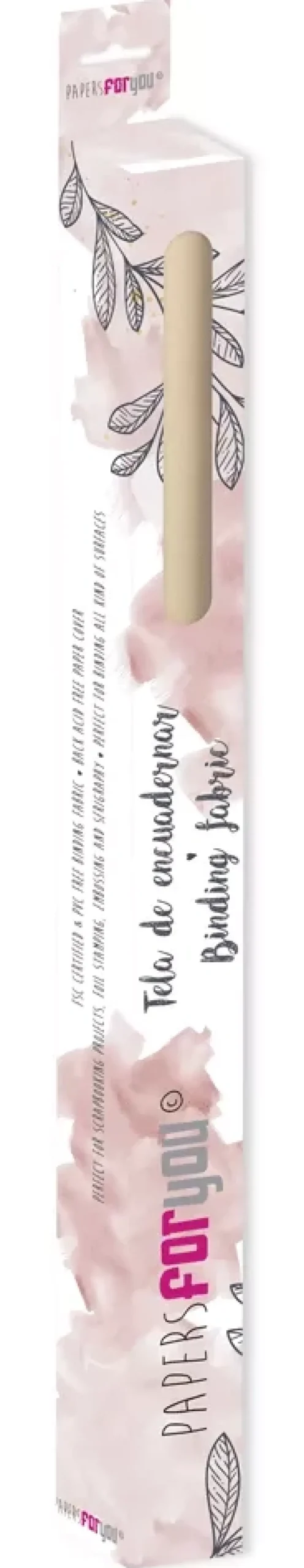 Tela de encuadernar lisa Cashmere Beige PapersForYou 142x50cm