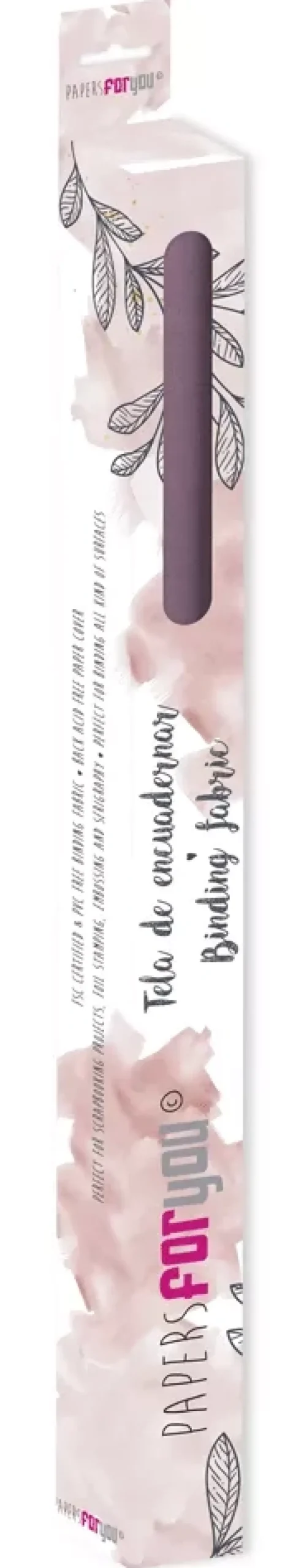 Tela de encuadernar lisa Burgundy PapersForYou 142x50cm