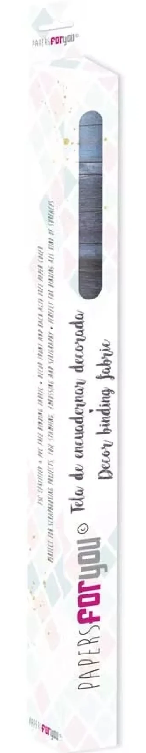 Tela de Encuadernar Madera Azul PapersForYou 70x50cm