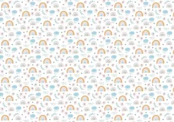 Tela de Encuadernar Rainbow Flowers PapersForYou 70x50cm