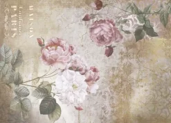 Tela de Encuadernar Roses II La Vie en Fleurs PapersForYou 70x50cm