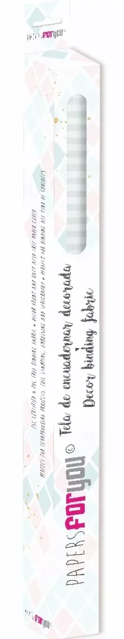 Tela de Encuadernar Vichy Verde Menta PapersForYou 70x50cm