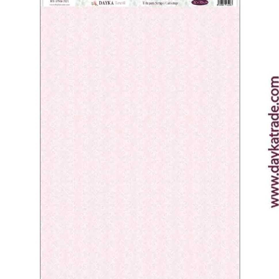 Tela DTXM-2123 Fondo rosa Amor y Fe Dayka 33x70cm