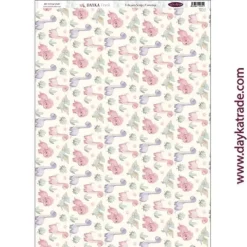 Tela DTXM-2087 Patrón Dinosaurios Puro Amor Rosas Dayka 33x70cm