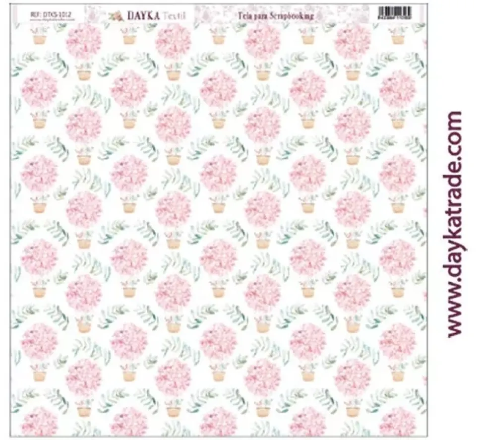 Tela DTXS-1012 Fondo Ramos Recién Casados Dayka 30x30cm