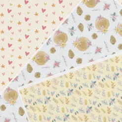 Tela Para Encuadernar Botánica Invernal All You Need Is Christmas Craftelier 34x49cm