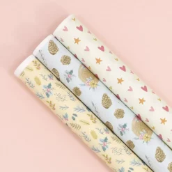 Tela Para Encuadernar Botánica Invernal All You Need Is Christmas Craftelier 34x49cm