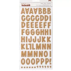 Thickers abecedario Dazzle Cork de chipboard