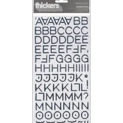 Thickers abecedario Hardcover Silver de chipboard