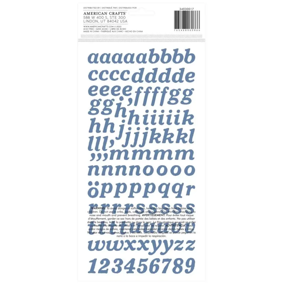 Thickers abecedario Hello Little Boy American Crafts