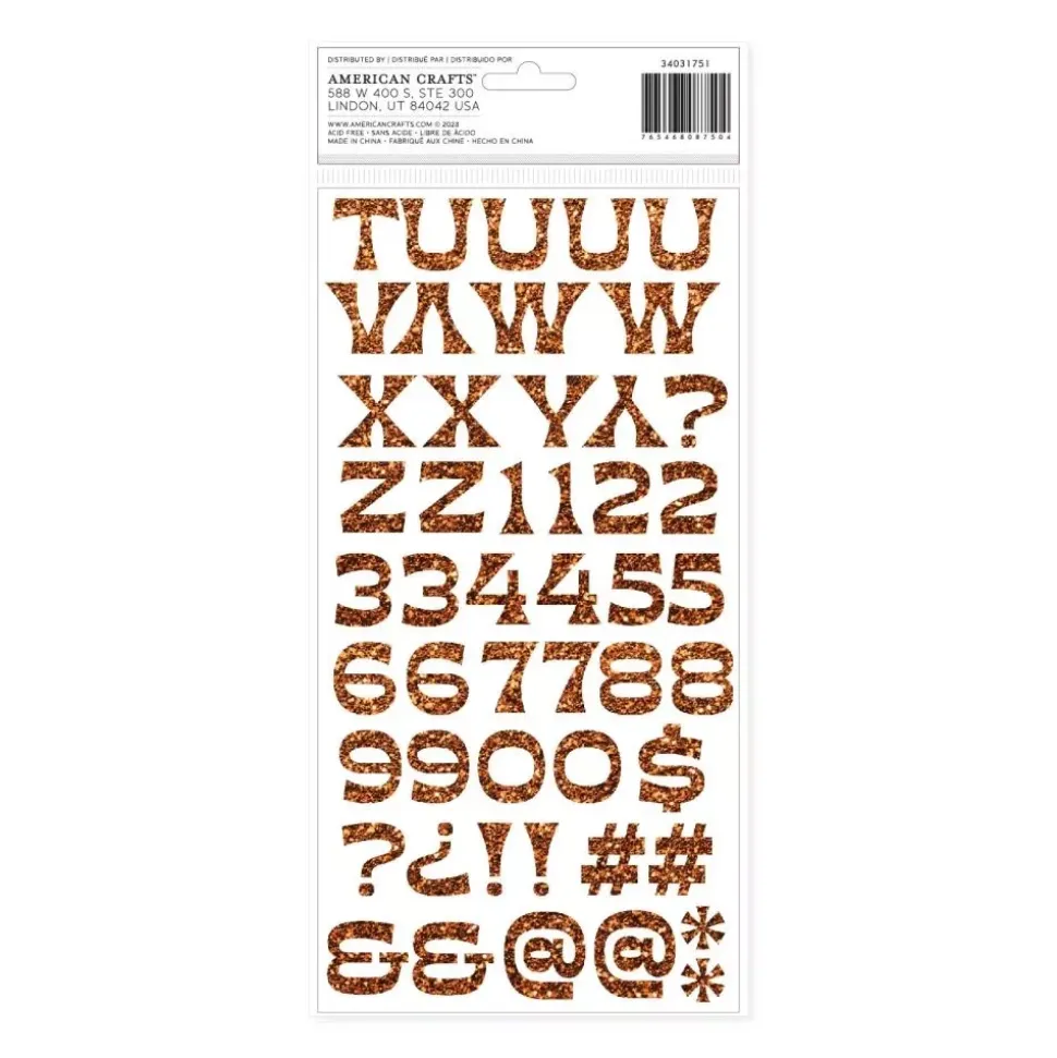 Thickers Alphabet Groovy Darlin' Jen Hadfield