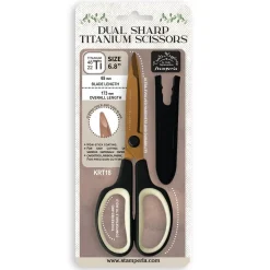 Tijeras de titanio de doble filo Create Happiness Stamperia