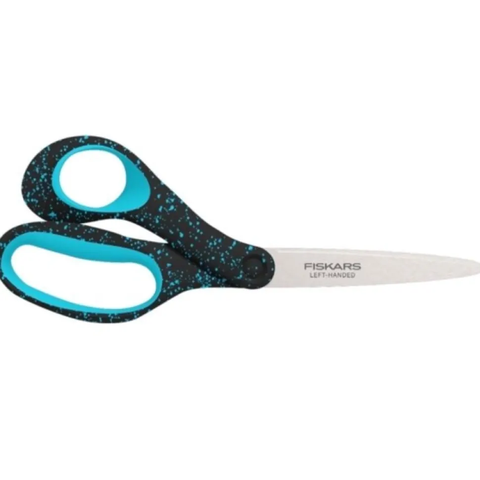 Tijeras Moteado verde azulado Teen para Zurdos Fiskars 20cm