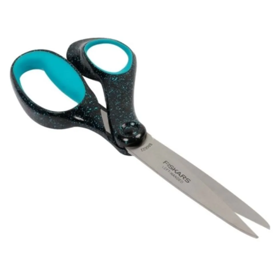 Tijeras Moteado verde azulado Teen para Zurdos Fiskars 20cm