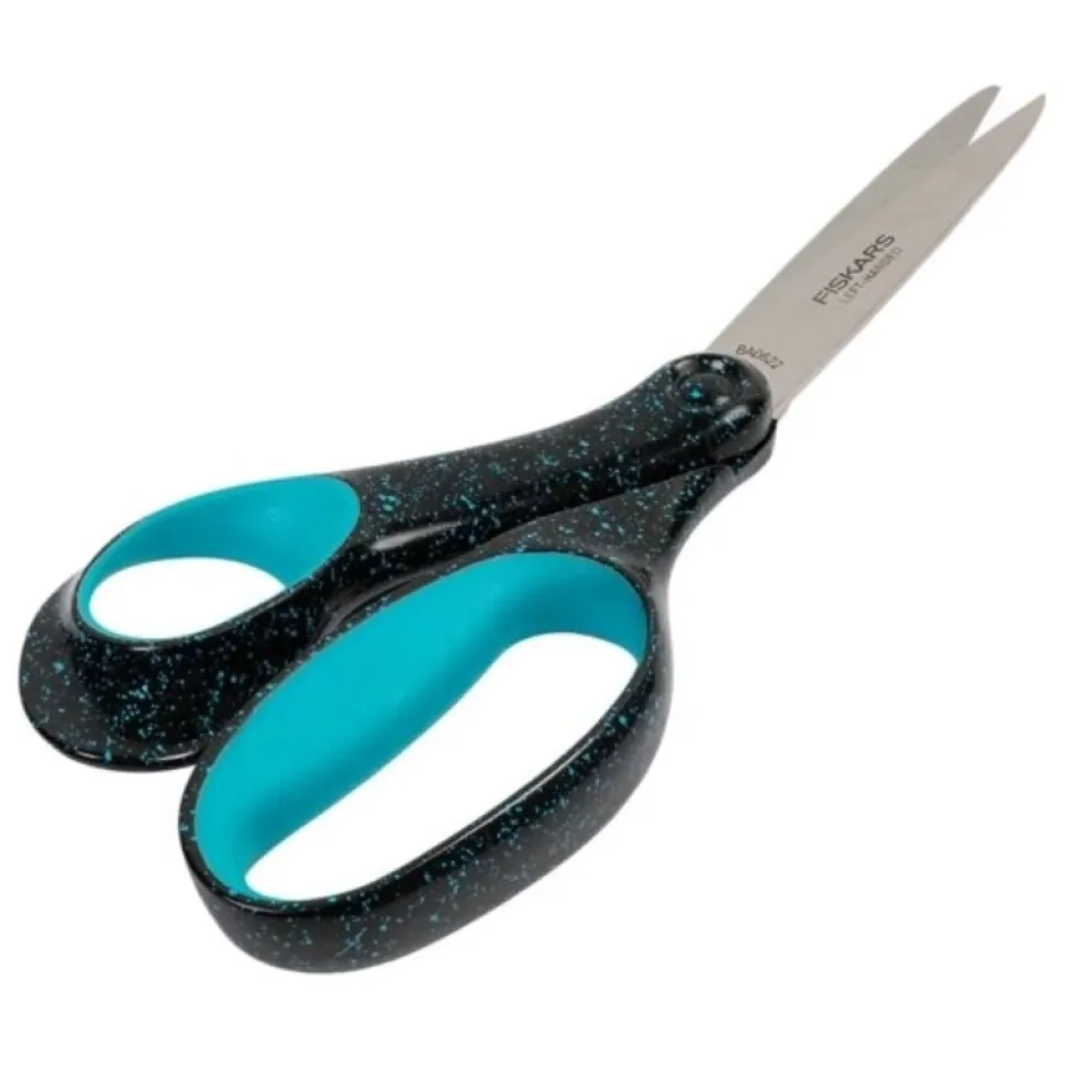 Tijeras Moteado verde azulado Teen para Zurdos Fiskars 20cm