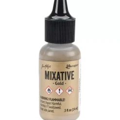 Tinta Alcohol Ink Mixative Gold Metallic Tim Holtz Ranger 14ml