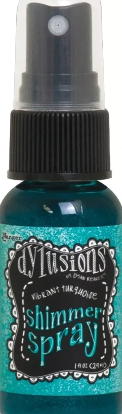 Tinta Spray Dylusions Shimmer Vibrant Turquoise Ranger 29ml