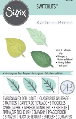 Troquel + Embossing Switchlits Spring Leaves De Sizzix 665737