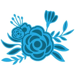 Troquel + Embossing Switchlits Floral Label De Sizzix 665736