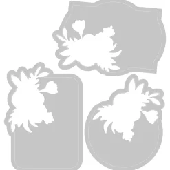 Troquel + Embossing Switchlits Floral Label De Sizzix 665736