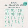 Troquel Abecedario Caligrafía Mayúscula Craftelier 3cm
