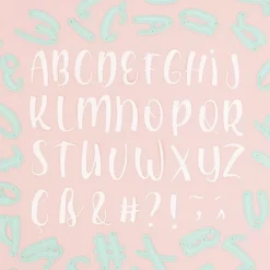 Troquel Abecedario Caligrafía Mayúscula Craftelier 3cm