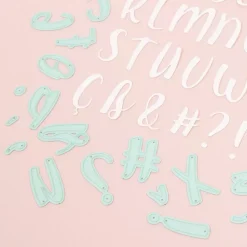 Troquel Abecedario Caligrafía Mayúscula Craftelier 3cm