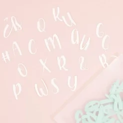 Troquel Abecedario Caligrafía Mayúscula Craftelier 3cm