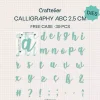 Troquel Abecedario Caligrafía Minúscula Craftelier 2,5cm
