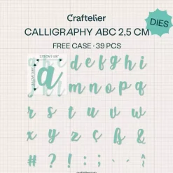 Troquel Abecedario Caligrafía Minúscula Craftelier 2,5cm