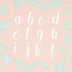 Troquel Abecedario Caligrafía Minúscula Craftelier 2,5cm