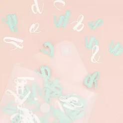 Troquel Abecedario Caligrafía Minúscula Craftelier 2,5cm