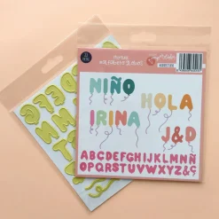 Troquel Alfabeto Globos Colección Imperdibles Iriri Estudio